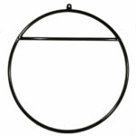 Aerial hoop with one mount and crossbar