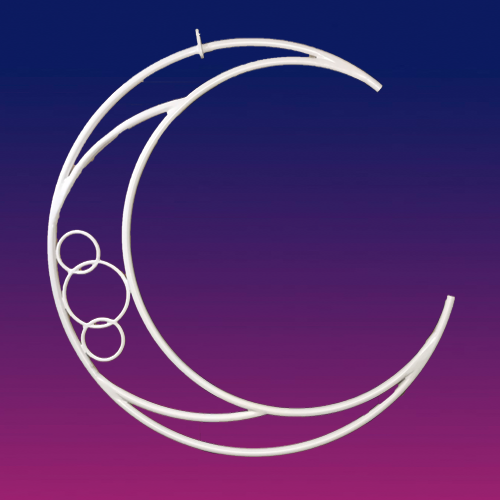 Aerial hoop-moon lyra