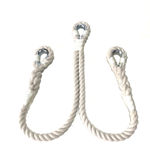 White Hanging Rope with two fasteners (cotton/26mm)