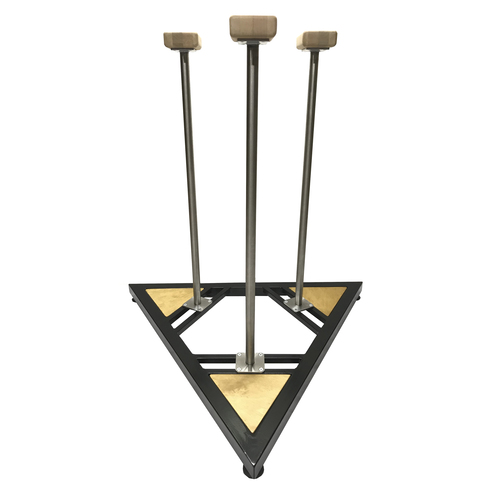 Handstand canes on triangle platform for hand stand