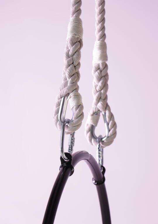 White Hanging Rope with two fasteners (cotton/26mm) - Circus For You