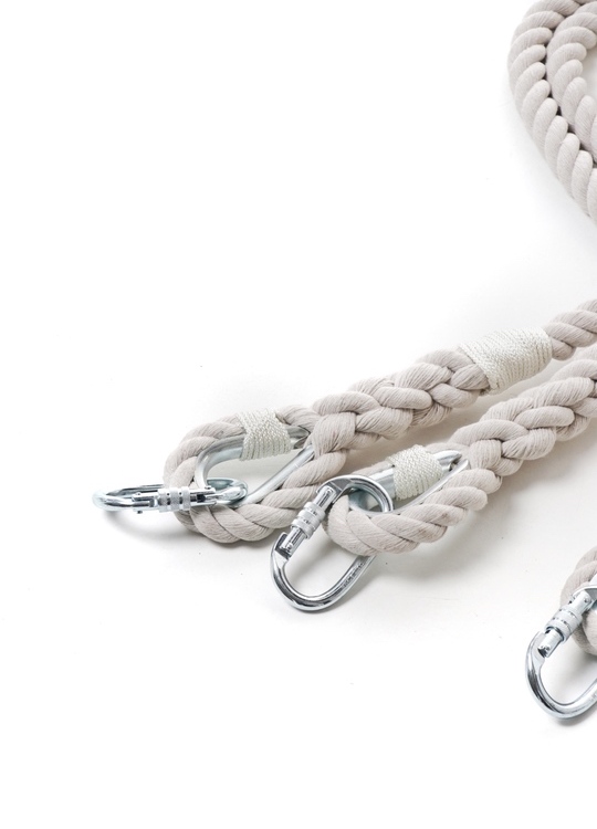 White Hanging Rope with two fasteners (cotton/26mm) - Circus For You