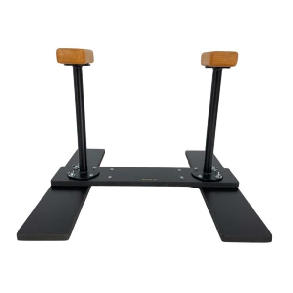 Handstand canes on a collapsible platform